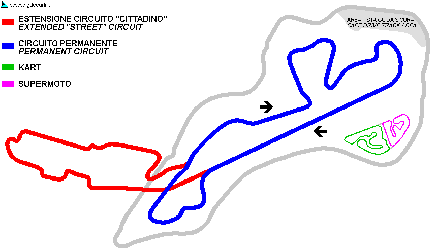 Autodromo del Veneto - Motor City: progetto preliminare 2009 (estensione circuito "Cittadino")